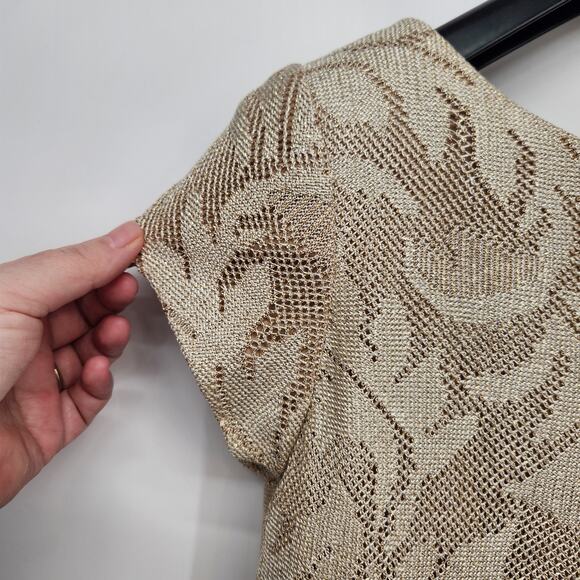 NWT En Francais by Huey Waltzer Formal Metallic Cocktail Maxi Women's Dress 4P - Picture 6 of 14